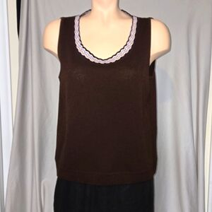St. John Knit Sport brown tank top